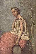 Jean-Baptiste-Camille Corot La Zingara USA oil painting artist